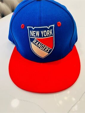 NY Rangers flat brim hat
